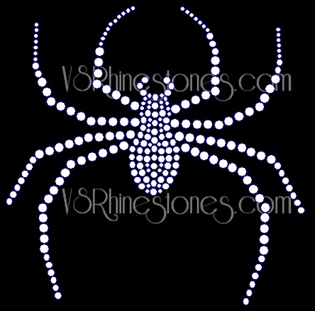 Large Clear Spider Rhinestone Transfer
